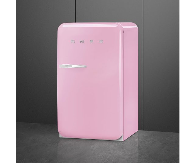 Smeg FAB10HRPK6 retro jaren 50 koelkast - roze - rechtsdraaiend