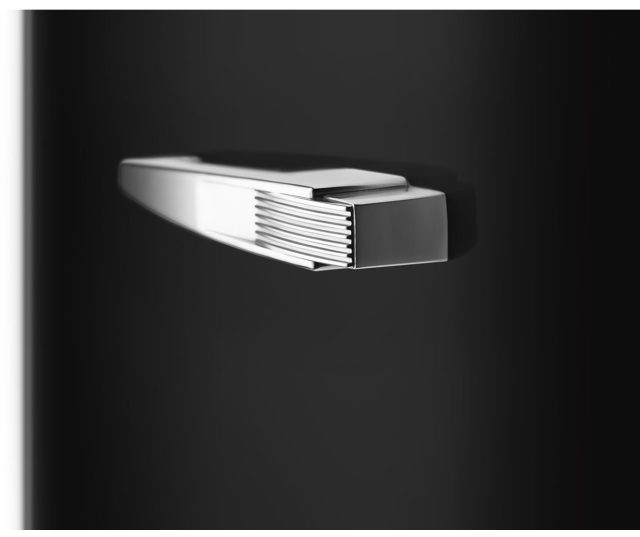 Smeg FAB28LBL6 retro jaren 50 koelkast - zwart - linksdraaiend