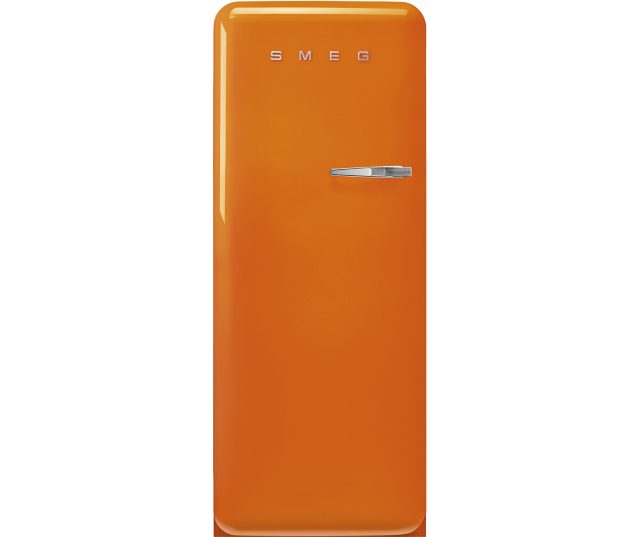 Smeg FAB28LOR6 retro jaren 50 koelkast - oranje - linksdraaiend