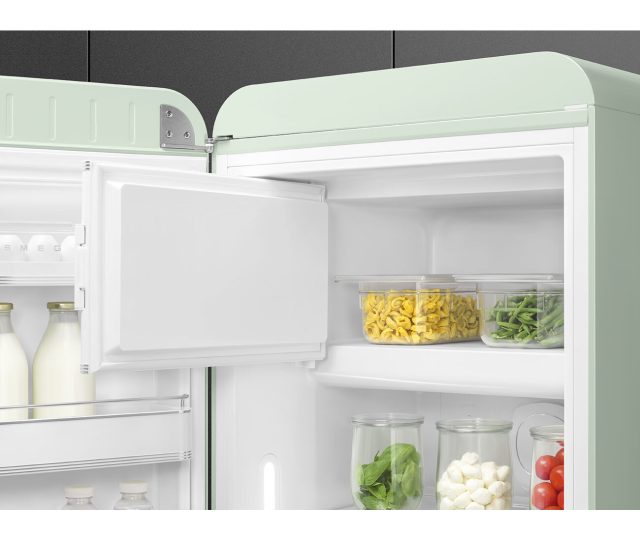 Smeg FAB28LPG6 retro jaren 50 koelkast - groen - watergroen