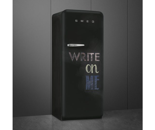 Smeg FAB28RDBB6 retro jaren 50 koelkast - zwart Blackbord schoolkrijt