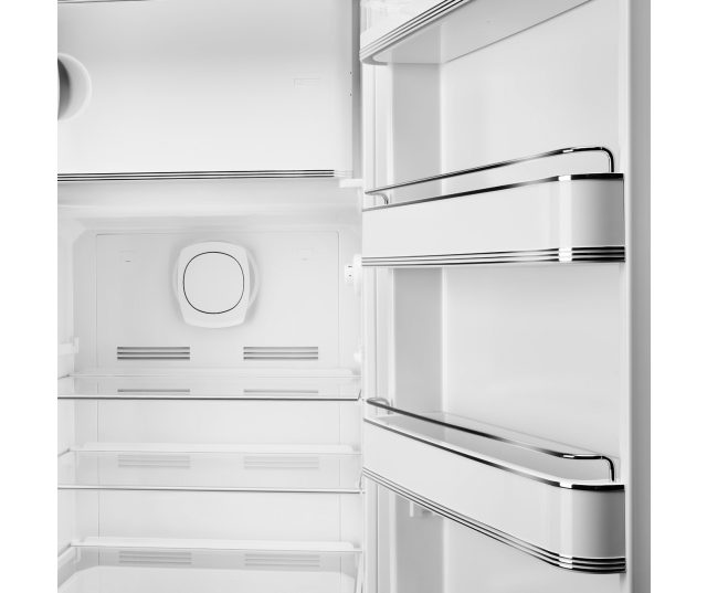 Smeg FAB28RDBLM6 retro jaren 50 koelkast - mat zwart - rechtsdraaiend