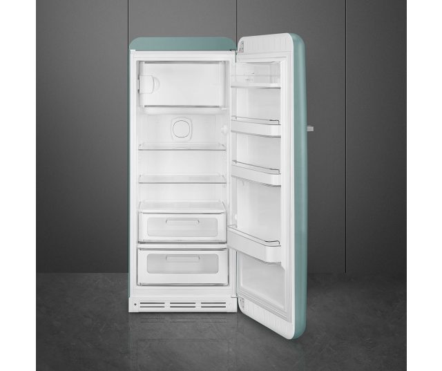 Smeg FAB28RDEG6 retro jaren 50 koelkast - groen - Emerald Green