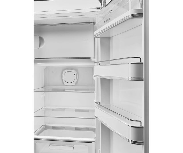 Smeg FAB28RWH6 retro jaren 50 koelkast - wit - rechtsdraaiend