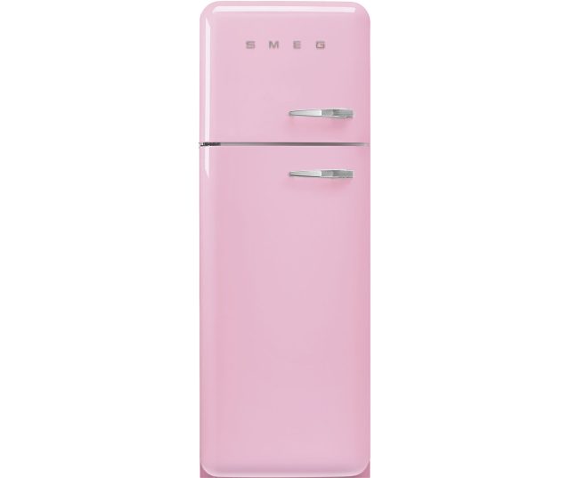 Smeg FAB30LPK6 retro jaren 50 koelkast - roze