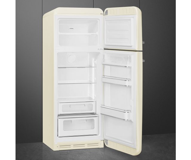 Smeg FAB30RCR6 retro jaren 50 koelkast - creme