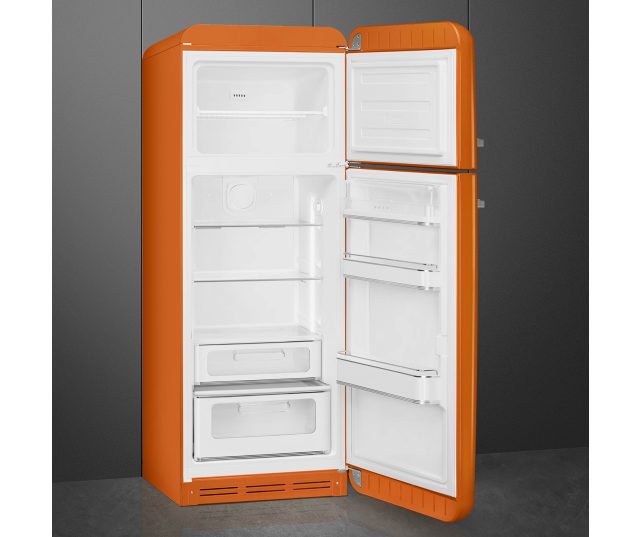 Smeg FAB30ROR6 retro jaren 50 koelkast - oranje