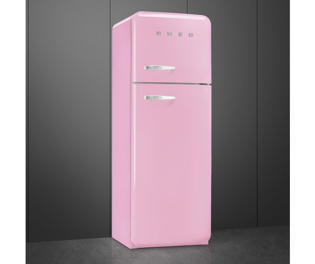 Smeg FAB30RPK6 retro jaren 50 koelkast - roze