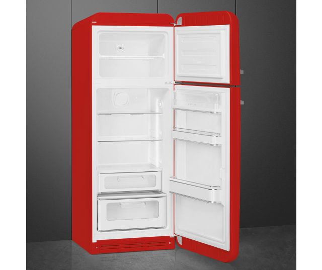 Smeg FAB30RRD6 retro jaren 50 koelkast - rood