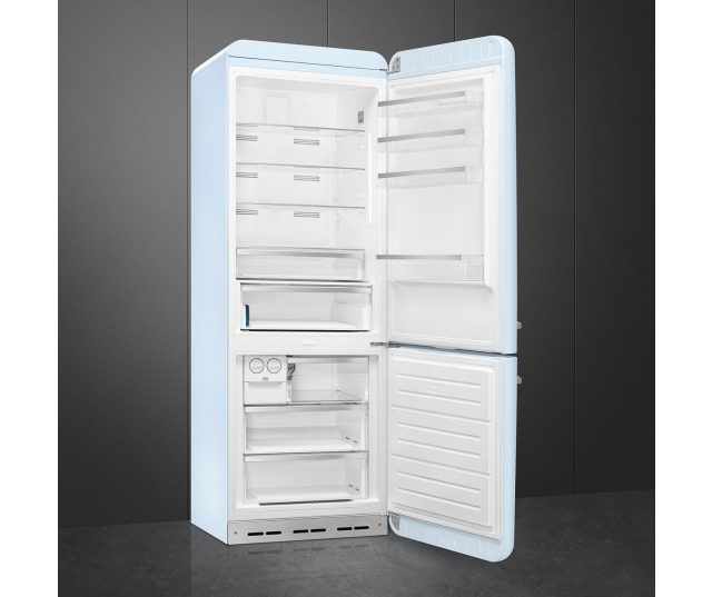 Smeg FAB38RPB6 retro jaren 50 koelkast - pastelblauw