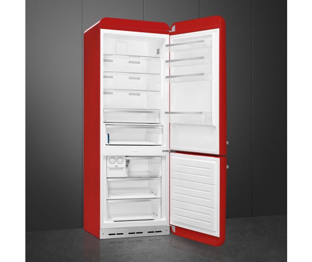 Smeg FAB38RRD6 retro jaren 50 koelkast - rood - rechtsdraaiend