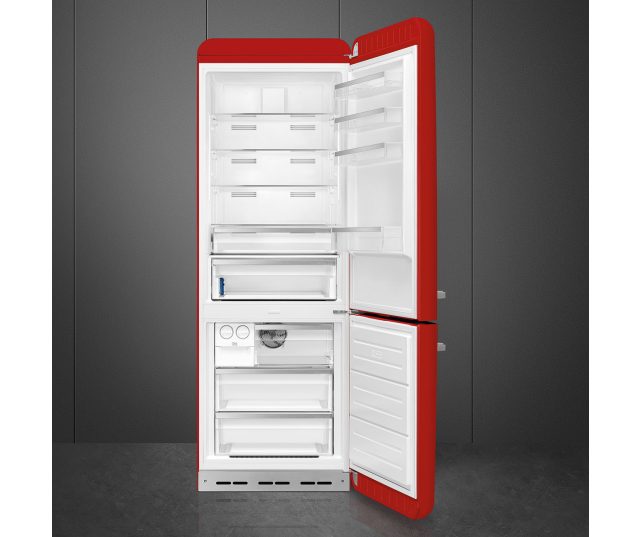 Smeg FAB38RRD6 retro jaren 50 koelkast - rood - rechtsdraaiend