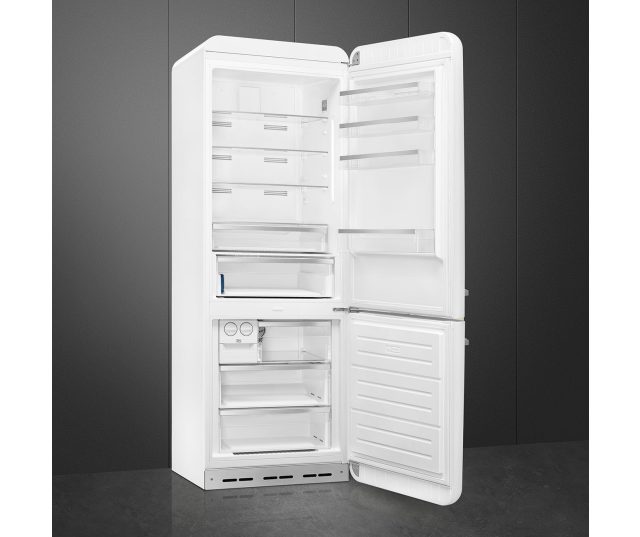 Smeg FAB38RWH6 retro jaren 50 koelkast - wit - rechtsdraaiend