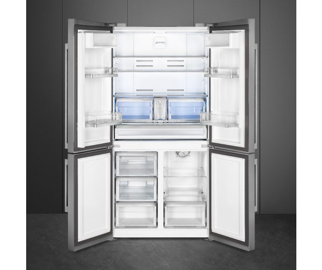 Smeg FQ60XDAIE side-by-side koelkast - 4-deurs - rvs-look