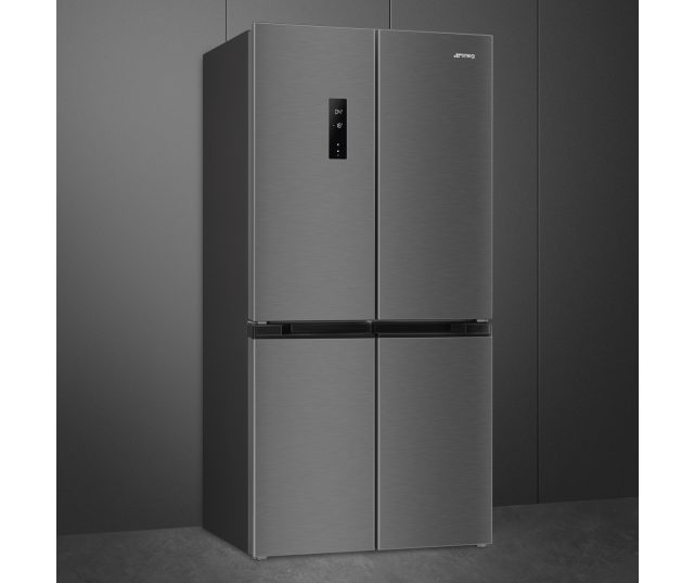 Smeg FQI48KD side-by-side koelkast - blacksteel-look