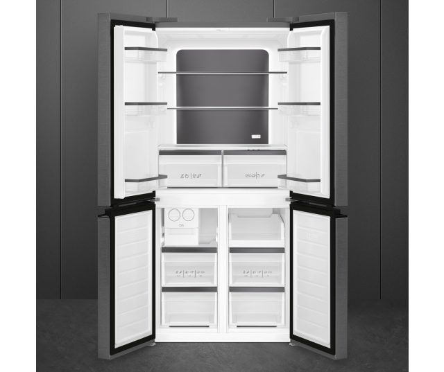 Smeg FQI48KD side-by-side koelkast - blacksteel-look