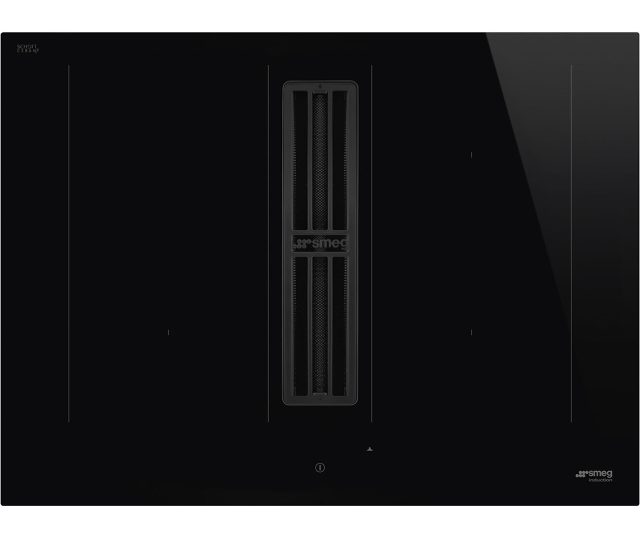 Smeg HOBD472D inductie kookplaat met afzuiging - 70 cm.