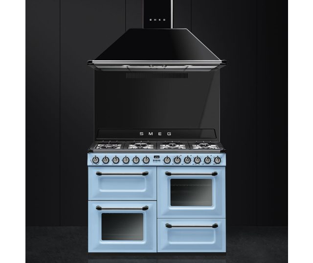 Smeg KT110BLE wand afzuigkap zwart