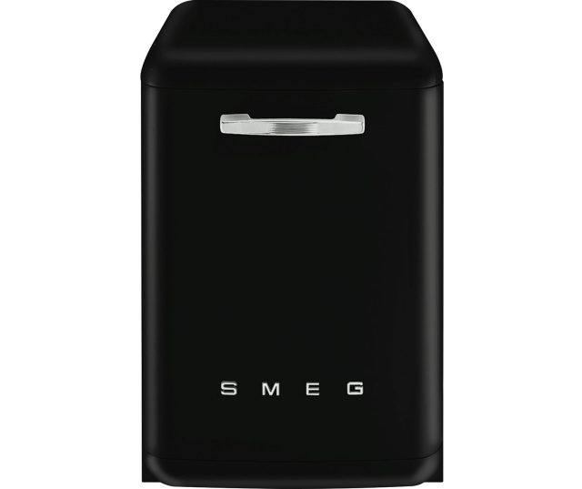 Smeg LVFABBL3 vrijstaande retro jaren 50 vaatwasser - zwart