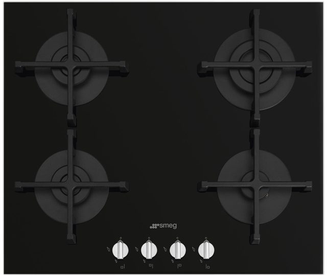 Smeg PV264NNLK-S inbouw gas kookplaat - gas-op-glas