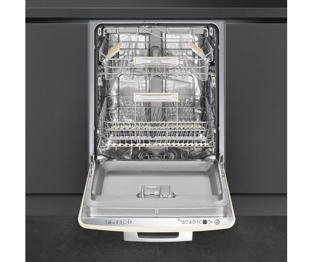 Smeg STFABCR3 retro jaren 50 onderbouw vaatwasser - crème