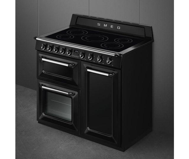 Smeg TR103IBL2 inductie fornuis - zwart - 100 cm - Victoria