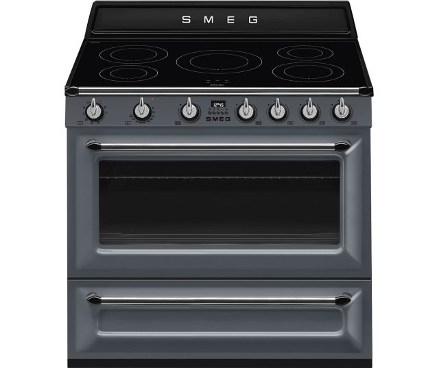 Smeg TR90IGR inductie fornuis - leigrijs