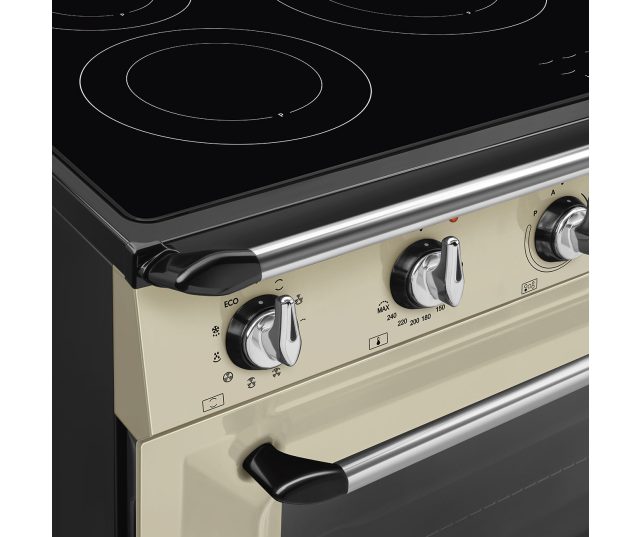 Bedieningsknoppen Smeg Victoria serie op TR90IMP inductie fornuis