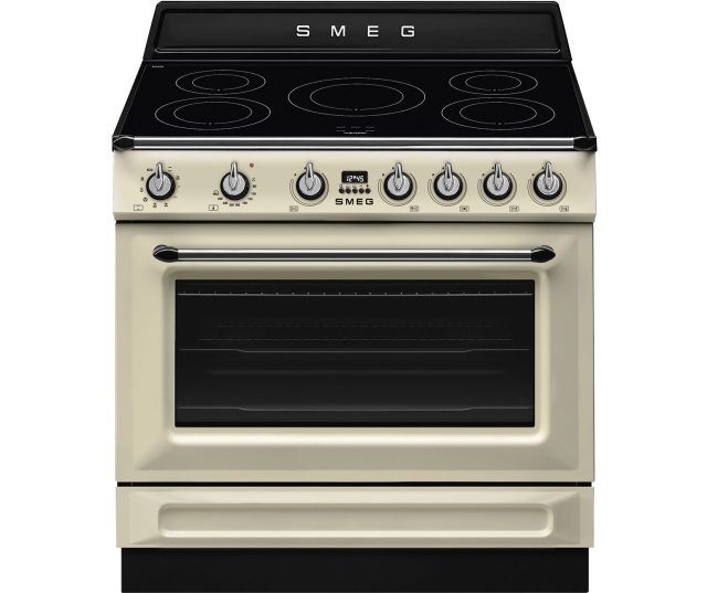 SMEG TR90IMP inductie fornuis crème kleur 90 cm breed
