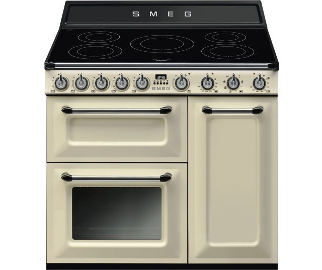 Smeg TR93IP2 inductie fornuis - crème