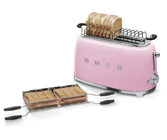 Smeg TSF02PKEU broodrooster roze