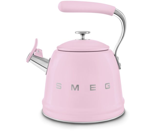 Smeg WKF01PK fluitketel - jaren 50 - roze