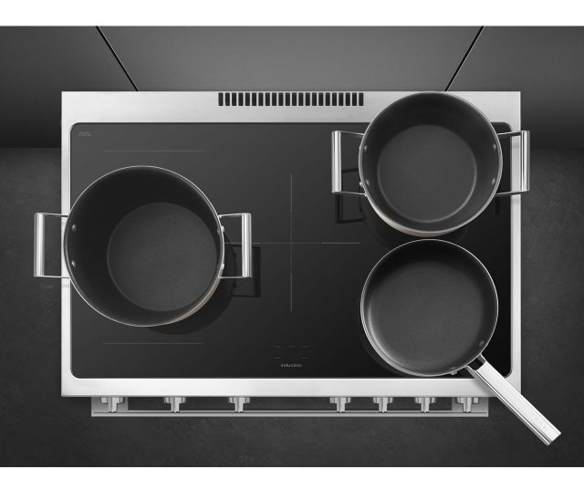 Smeg B95IMX9 inductie fornuis - roestvrijstaal