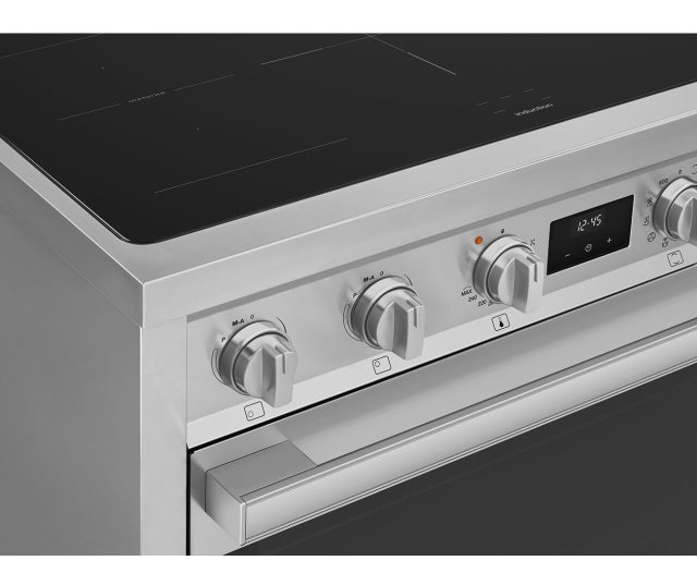 Smeg B95IMX9 inductie fornuis - roestvrijstaal