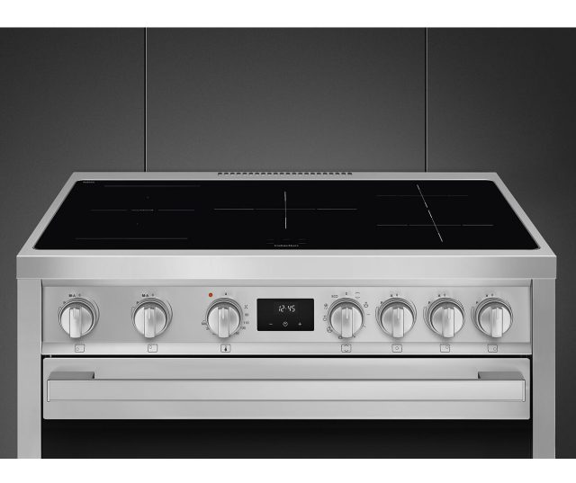 Smeg B95IMX9 inductie fornuis - roestvrijstaal
