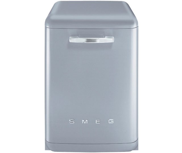 Smeg BLV2X2 zilvermetalic retro vaatwasser