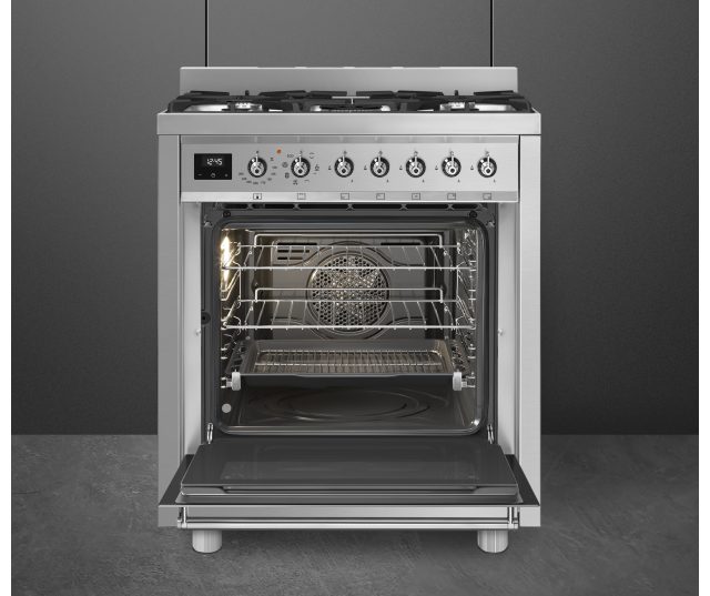 Smeg C7GMXNLK9 fornuis roestvrijstaal - 70 cm. breed