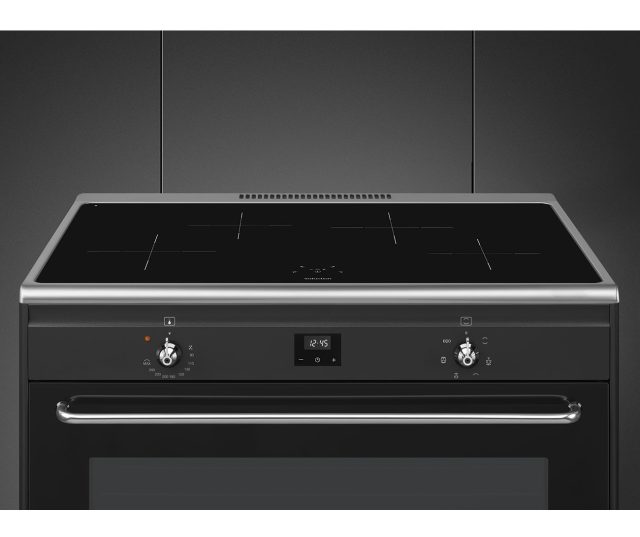 Smeg CG90IANT9 fornuis inductie - antraciet