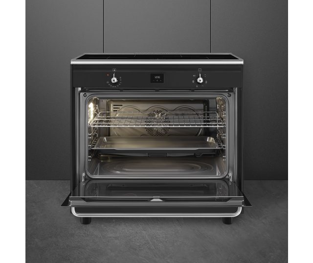 Smeg CG90IANT9 fornuis inductie - antraciet