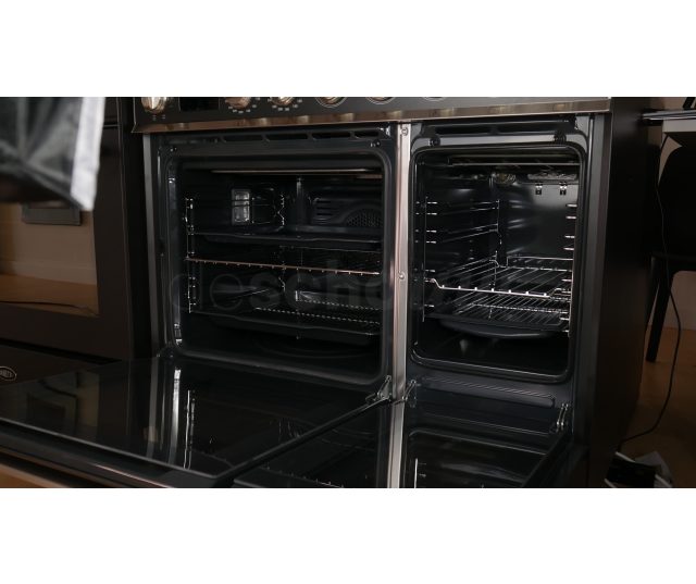 Smeg CPF92IMA inductie fornuis - antraciet - dubbele oven - Portofino