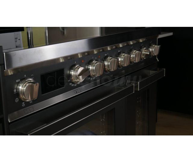 Smeg CPF92IMA inductie fornuis - antraciet - dubbele oven - Portofino