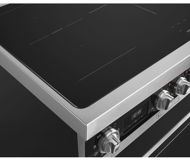 Smeg CPF92IMBL inductie fornuis - zwart - dubbele oven - Portofino