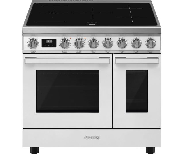 Smeg CPF92IMWH inductie fornuis - wit - dubbele oven - Portofino