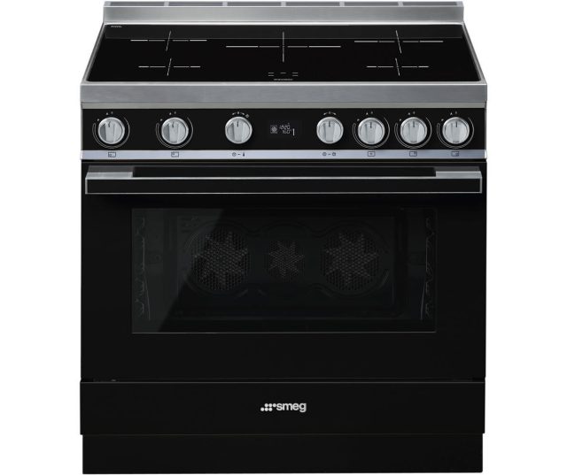 SMEG fornuis inductie zwart CPF9IPBL