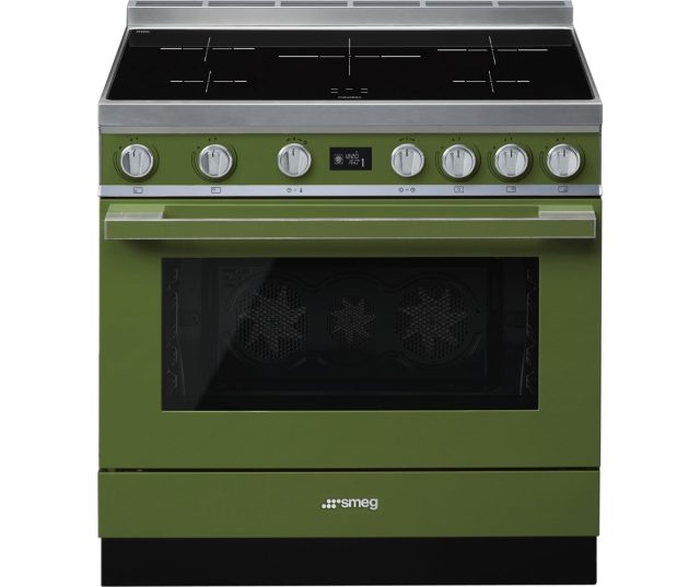 SMEG fornuis inductie groen CPF9IPOG