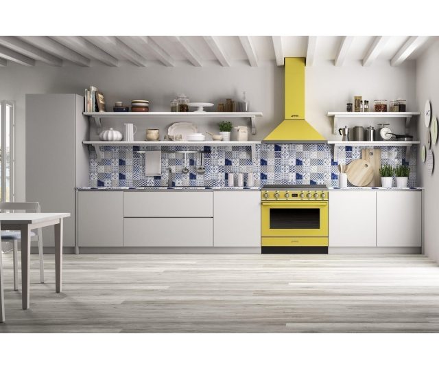 Smeg CPF9IPYW inductie fornuis - geel