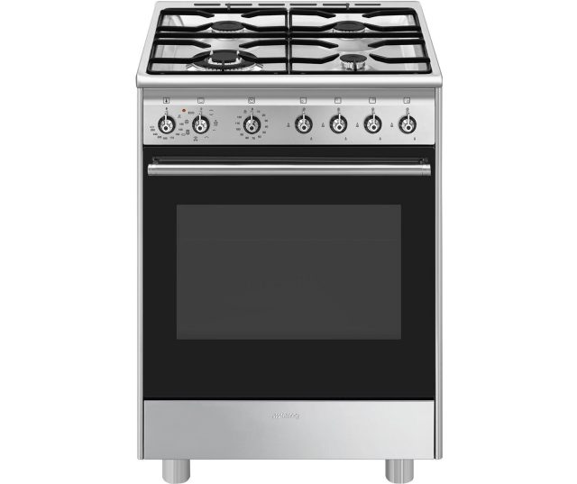Smeg CX61GMXNLK gas fornuis - 60 cm - rvs