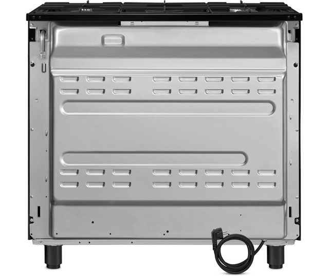 Foto van de achterzijde van het Smeg CX91GMBLNLK gasfornuis