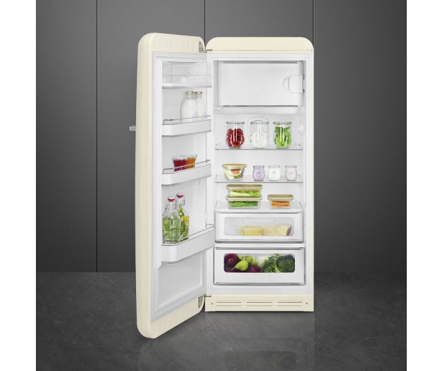 Smeg FAB28LCR5 koelkast crème - linksdraaiend