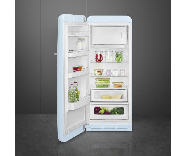 Smeg FAB28LPB5 koelkast pastelblauw - linksdraaiend